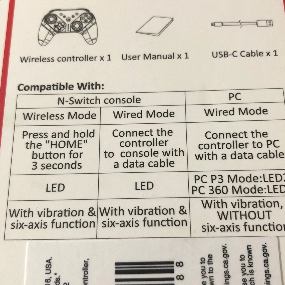 Yellow Wireless Controller for Nintendo Switch & PC